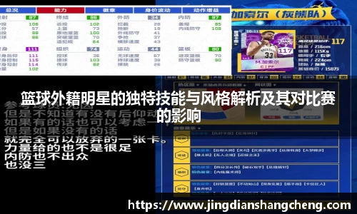 篮球外籍明星的独特技能与风格解析及其对比赛的影响